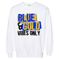 Blue & Gold Vibes Only Garment-Dyed Sweatshirt