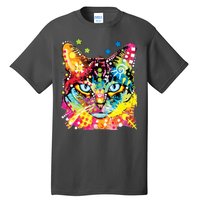 Blue Eyes Trippy Cat Dean Russo Tall T-Shirt