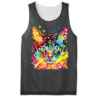 Blue Eyes Trippy Cat Dean Russo Mesh Reversible Basketball Jersey Tank