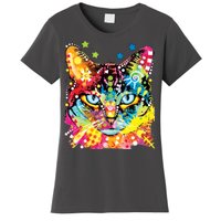 Blue Eyes Trippy Cat Dean Russo Women's T-Shirt