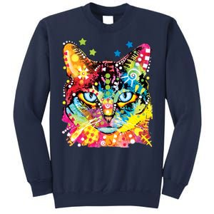 Blue Eyes Trippy Cat Dean Russo Sweatshirt