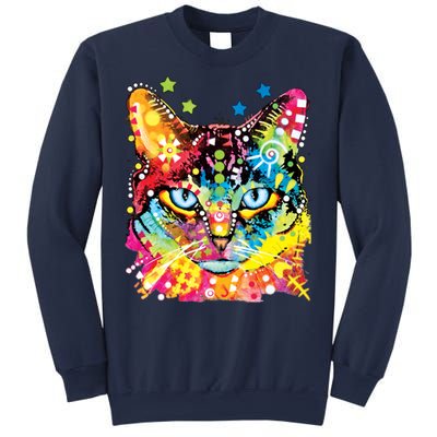 Blue Eyes Trippy Cat Dean Russo Sweatshirt