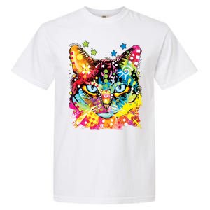 Blue Eyes Trippy Cat Dean Russo Garment-Dyed Heavyweight T-Shirt