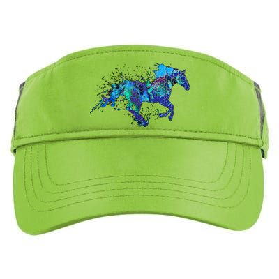 Blue Horse Running Adult Drive Performance Visor