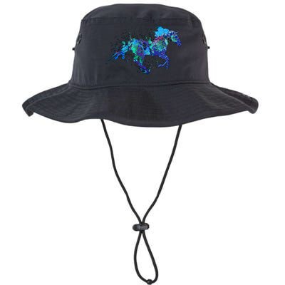 Blue Horse Running Legacy Cool Fit Booney Bucket Hat