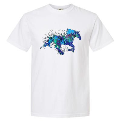 Blue Horse Running Garment-Dyed Heavyweight T-Shirt