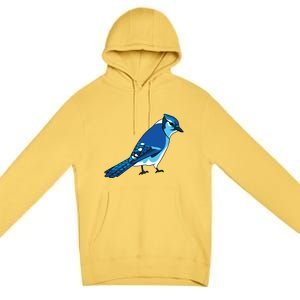 Blue Jay Bird Premium Pullover Hoodie