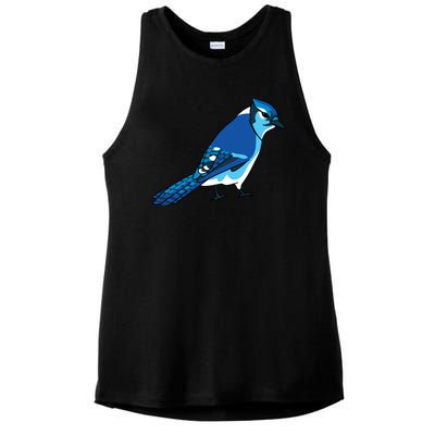 Blue Jay Bird Ladies PosiCharge Tri-Blend Wicking Tank