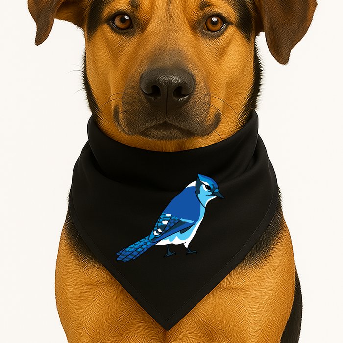 Blue Jay Bird USA-Made Doggie Bandana
