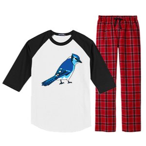 Blue Jay Bird Raglan Sleeve Pajama Set