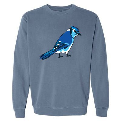 Blue Jay Bird Garment-Dyed Sweatshirt