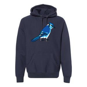 Blue Jay Bird Premium Hoodie