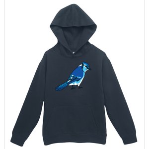 Blue Jay Bird Urban Pullover Hoodie