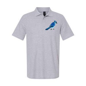 Blue Jay Bird Softstyle Adult Sport Polo