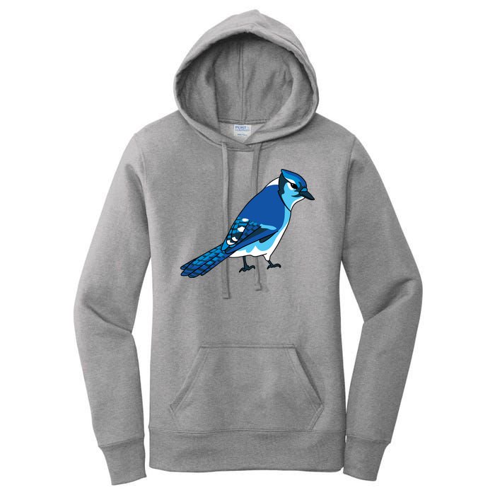 Blue Jay Bird Women's Pullover Hoodie