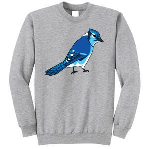 Blue Jay Bird Tall Sweatshirt