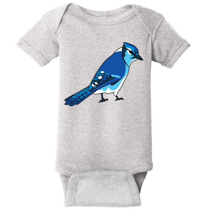 Blue Jay Bird Baby Bodysuit