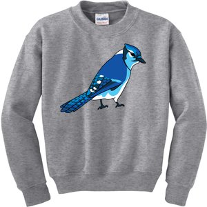 Blue Jay Bird Kids Sweatshirt