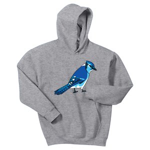 Blue Jay Bird Kids Hoodie