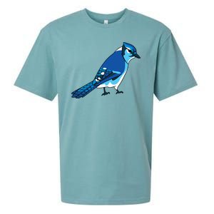 Blue Jay Bird Sueded Cloud Jersey T-Shirt