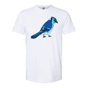 Blue Jay Bird Softstyle CVC T-Shirt