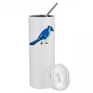 Blue Jay Bird Stainless Steel Tumbler