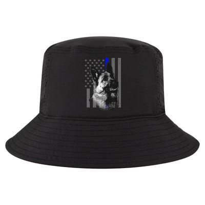 Blue Lives K9 American Thin Line Flag Cool Comfort Performance Bucket Hat