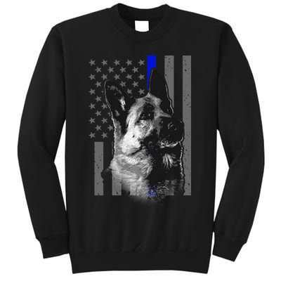 Blue Lives K9 American Thin Line Flag Sweatshirt