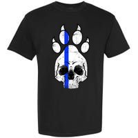Blue Lives K9 Blue Thin Line Paw Garment-Dyed Heavyweight T-Shirt