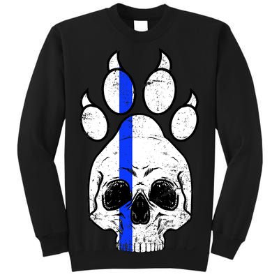 Blue Lives K9 Blue Thin Line Paw Sweatshirt