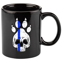 Blue Lives K9 Blue Thin Line Paw 11oz C Handle Ceramic Mug