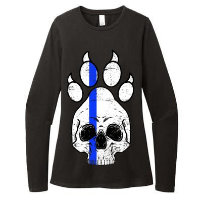 Blue Lives K9 Blue Thin Line Paw Womens CVC Long Sleeve Shirt