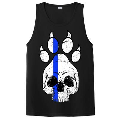 Blue Lives K9 Blue Thin Line Paw PosiCharge Competitor Tank