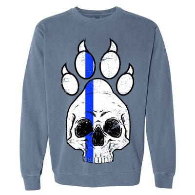 Blue Lives K9 Blue Thin Line Paw Garment-Dyed Sweatshirt