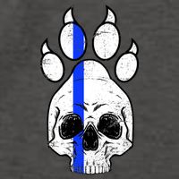Blue Lives K9 Blue Thin Line Paw Vector Backpack