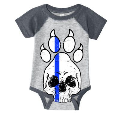 Blue Lives K9 Blue Thin Line Paw Infant Baby Jersey Bodysuit