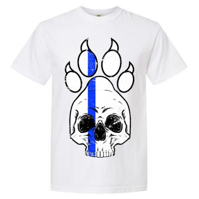 Blue Lives K9 Blue Thin Line Paw Garment-Dyed Heavyweight T-Shirt