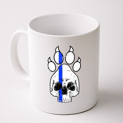 Blue Lives K9 Blue Thin Line Paw Coffee Mug