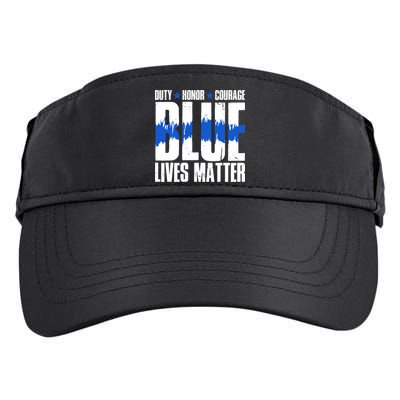 Blue Lives Matter Adult Drive Performance Visor