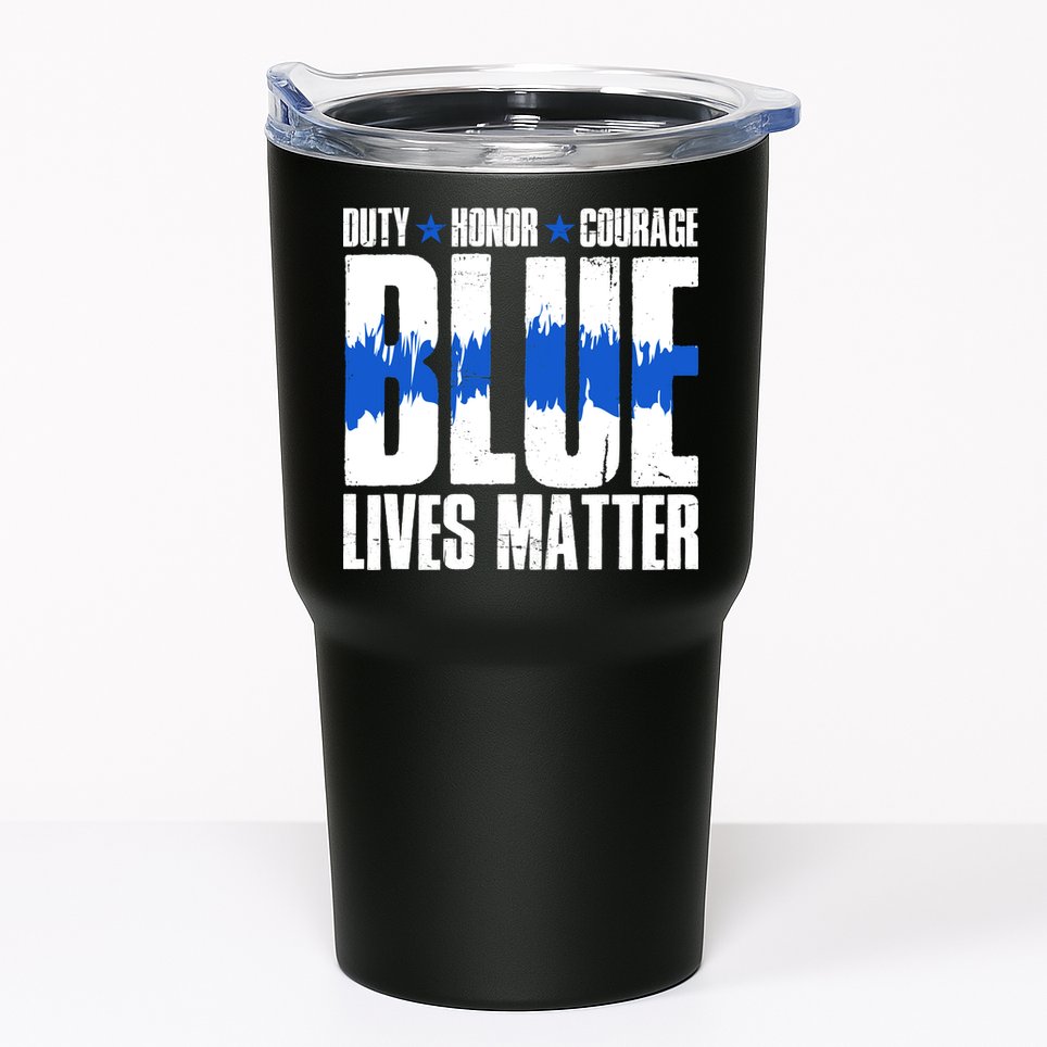 Blue Lives Matter Tumbler