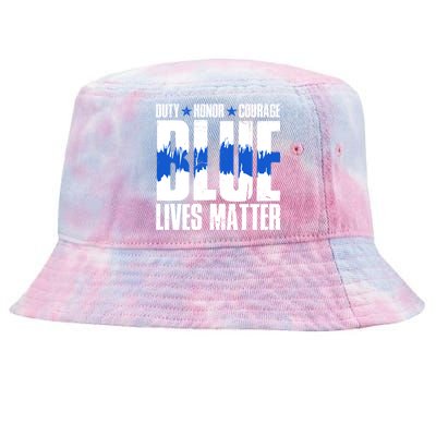 Blue Lives Matter Tie-Dyed Bucket Hat