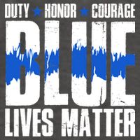 Blue Lives Matter Vector Backpack