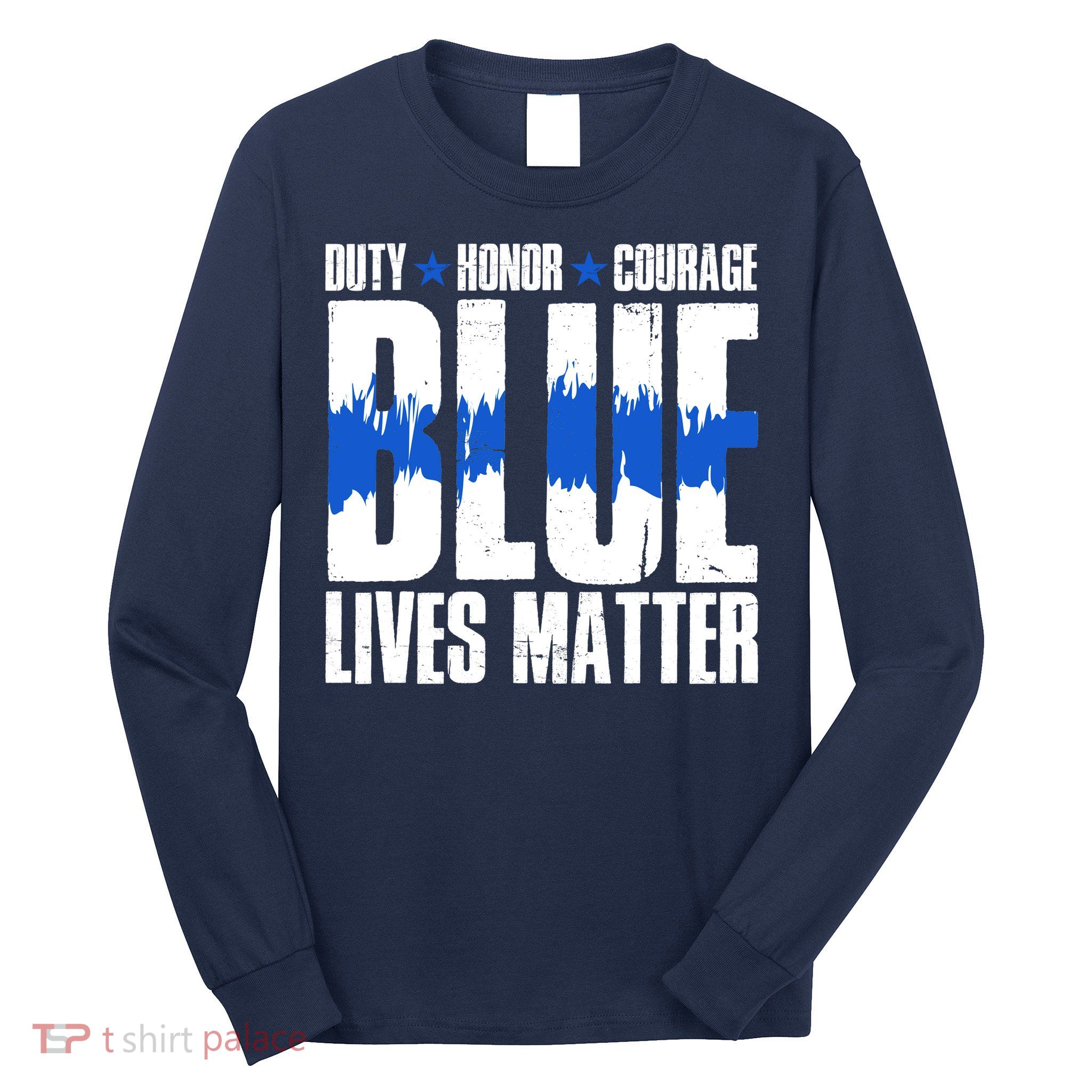 Blue Lives Matter Long Sleeve Shirt
