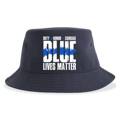 Blue Lives Matter Sustainable Bucket Hat