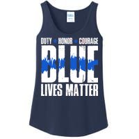 Blue Lives Matter Ladies Essential Tank