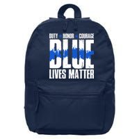 Blue Lives Matter 16 in Basic Backpack