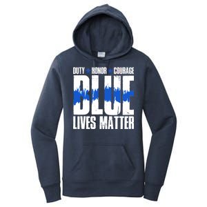 Blue Lives Matter Women's Pullover Hoodie