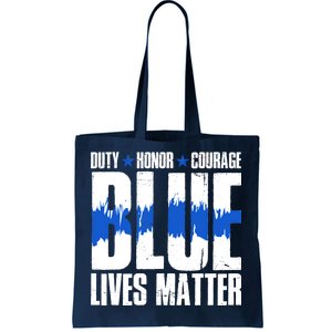 Blue Lives Matter Tote Bag