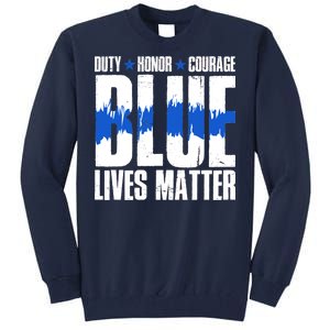 Blue Lives Matter Tall Sweatshirt