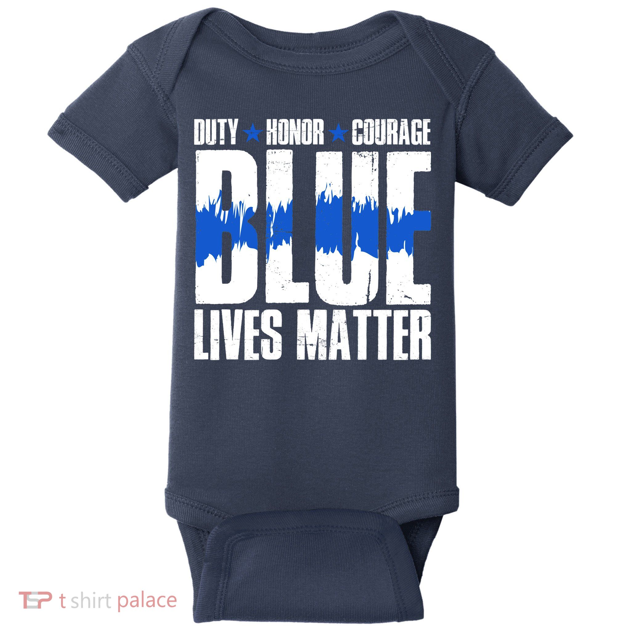 Blue Lives Matter Baby Bodysuit
